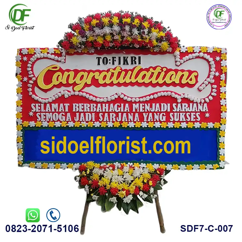 Bunga Papan Congratulations SDF7-C-007