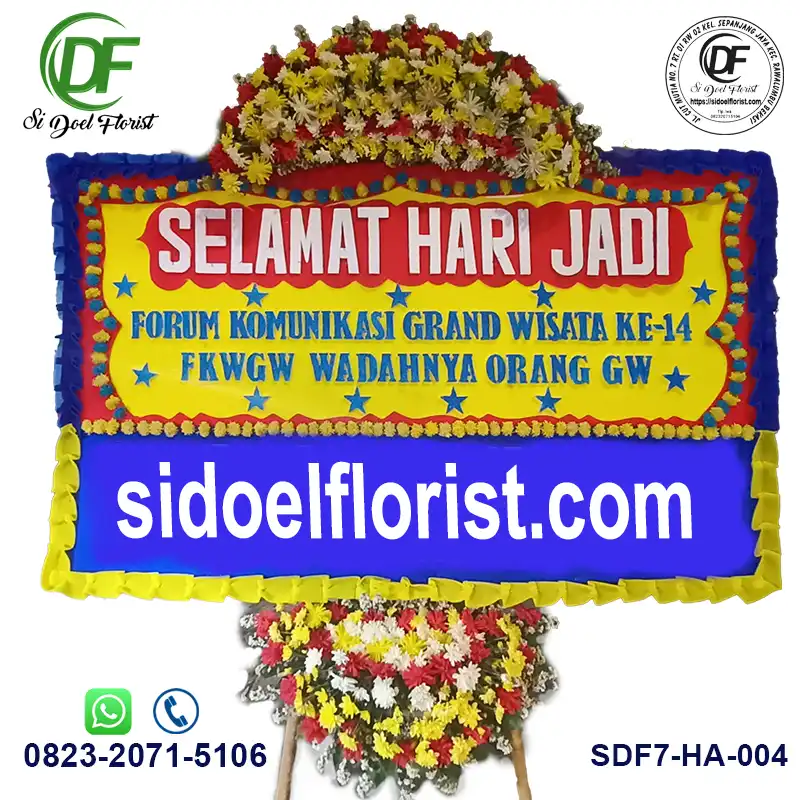 Papan Bunga Happy Anniversary - HA-004