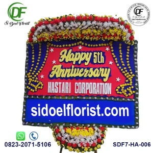 Papan Bunga Happy Anniversary - HA-006