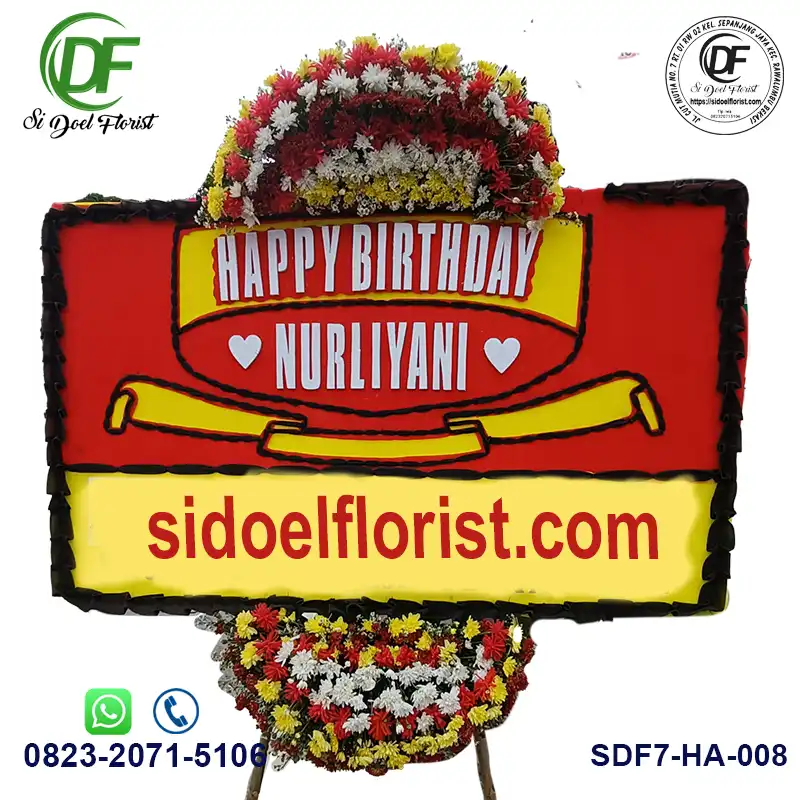Papan Bunga Happy Anniversary - HA-008