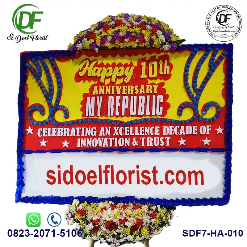 Papan Bunga Happy Anniversary - HA-010