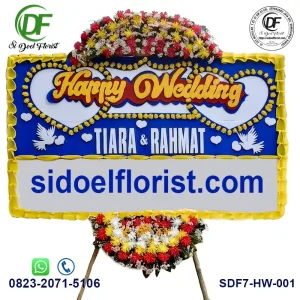 Rangkaian Bunga Happy Wedding HW-001