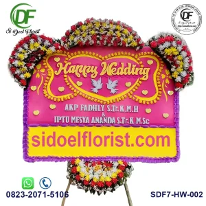 Rangkaian Bunga Happy Wedding HW-002