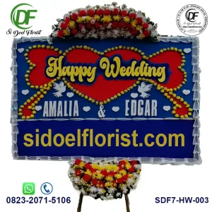 Rangkaian Bunga Happy Wedding HW-003