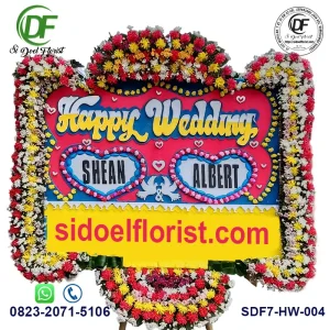 Rangkaian Bunga Happy Wedding HW-004