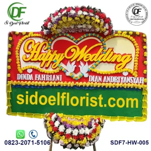Rangkaian Bunga Happy Wedding HW-005