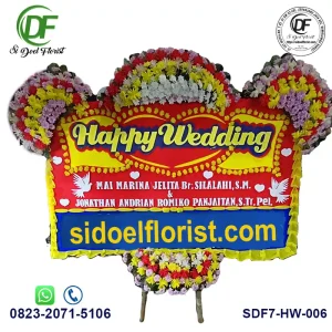 Rangkaian Bunga Happy Wedding HW-006