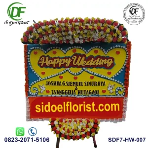 Rangkaian Bunga Happy Wedding HW-007
