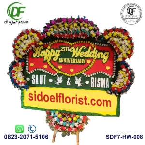 Rangkaian Bunga Happy Wedding HW-008