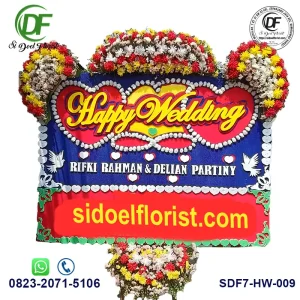 Rangkaian Bunga Happy Wedding HW-009