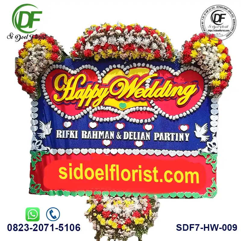 Rangkaian Bunga Happy Wedding HW-009