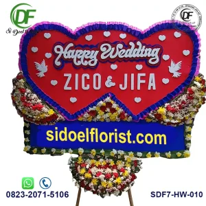 Rangkaian Bunga Happy Wedding HW-010