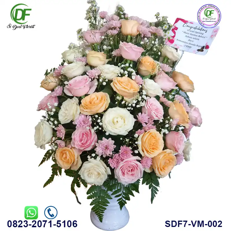 Bunga Vas Meja - Sidoelflorist VM-002