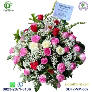 Bunga Vas Meja - Sidoelflorist VM-007